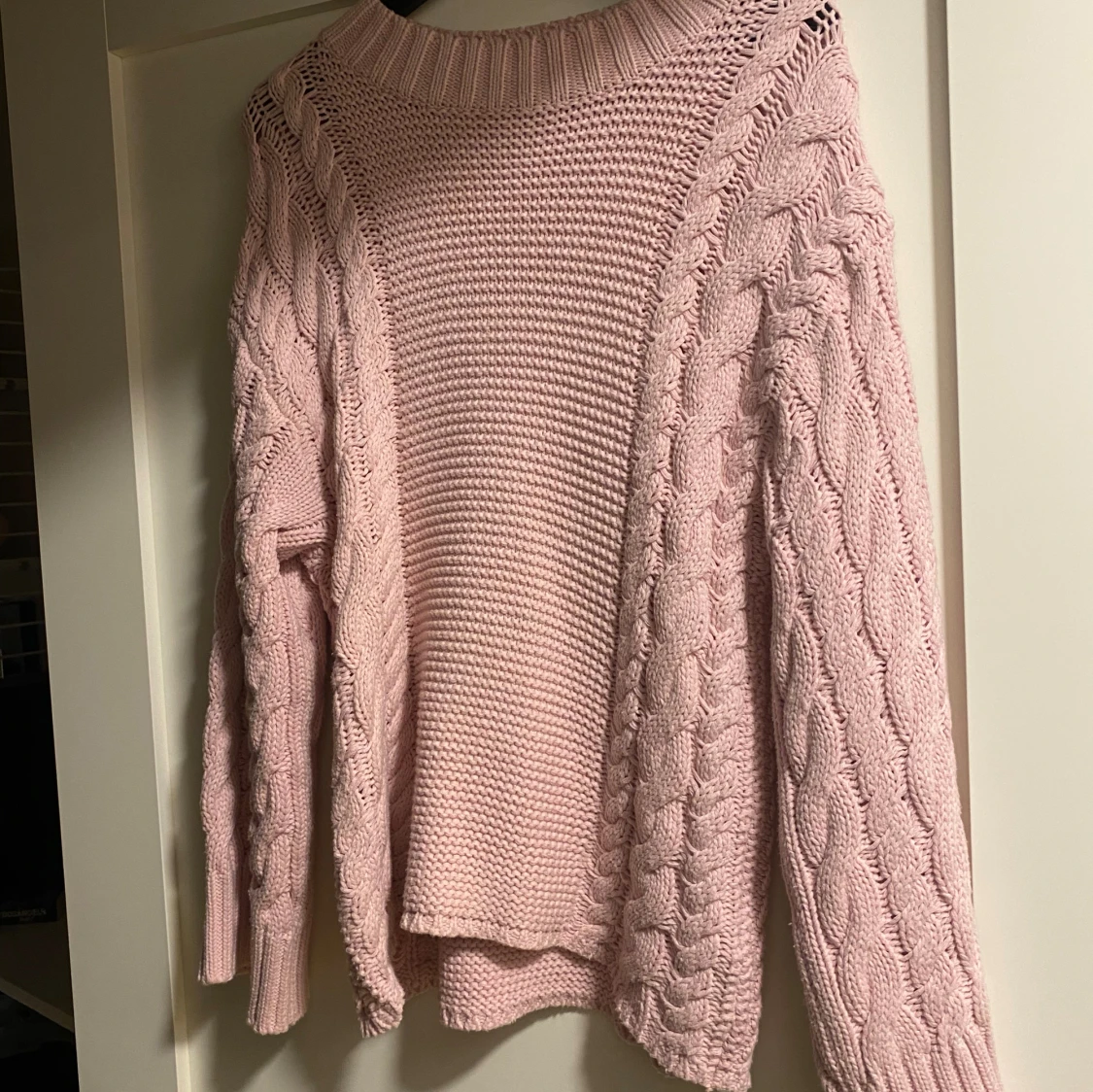 Rosa stickad tröja - Gina tricot - 91