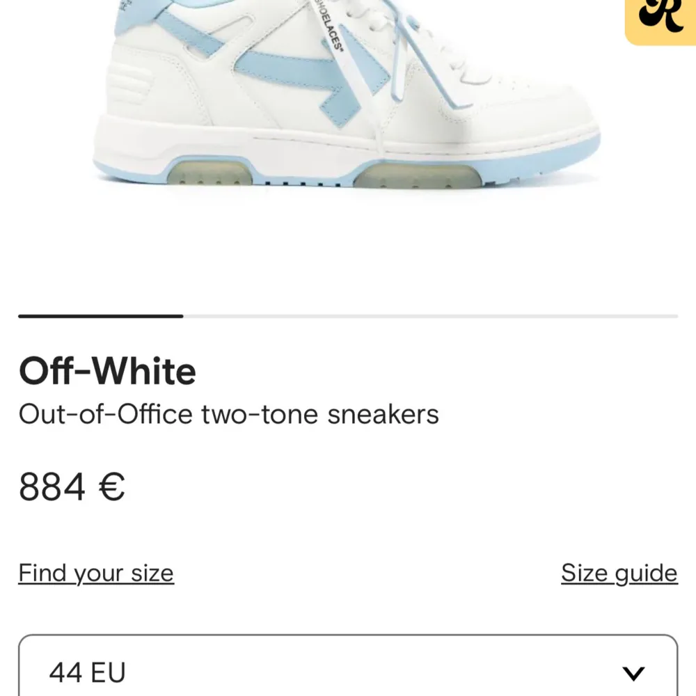 Off white out of Office i ny skick 9,5/10 skulle ja säga. Allt og följer med samt kvitto 🧾 skorna går runt 10 000 kr på farfetch men släpper dem nu för 2900kr. Vid minsta fundering hör bara av er 👇. Skor.