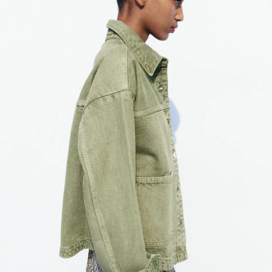 Grön jeansjacka - 90