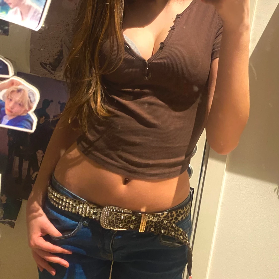 Croppad t-shirt - 90