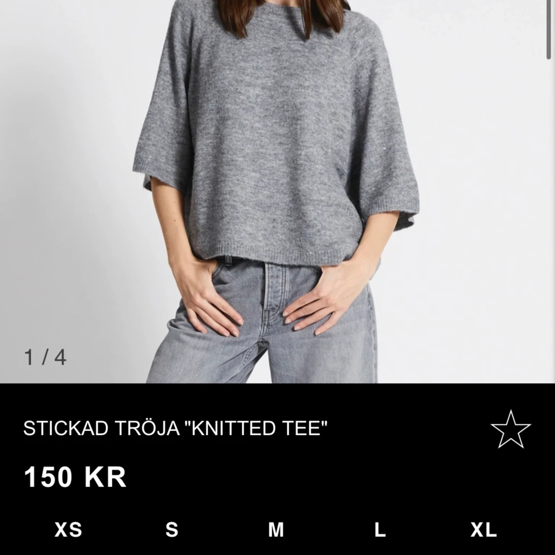 stickad tröja 