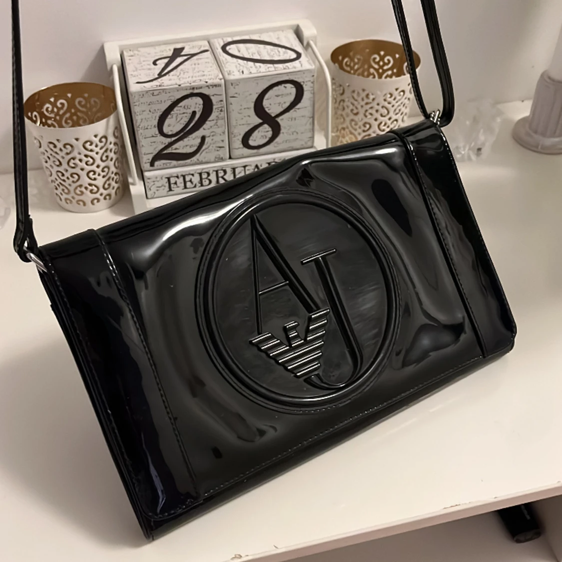 Svart Armani Jeans väska 