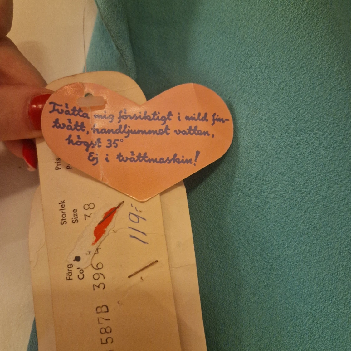 Helt oanvänd klänning 38, 1970-tal. - 91