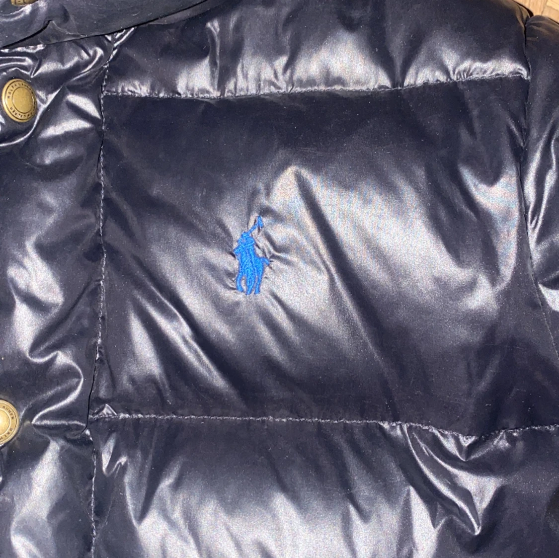 Svart tjock polo Ralph Lauren jacka  - 90