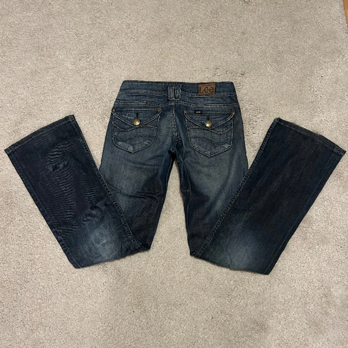 Bootcut jeans med låg midja - 91
