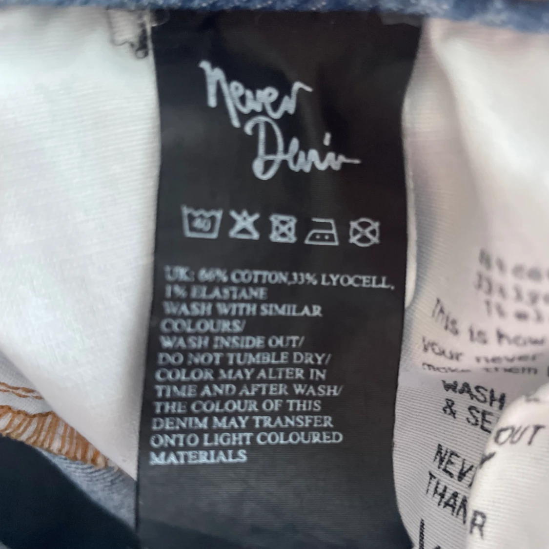 Raka högmidjade jeans  - 90