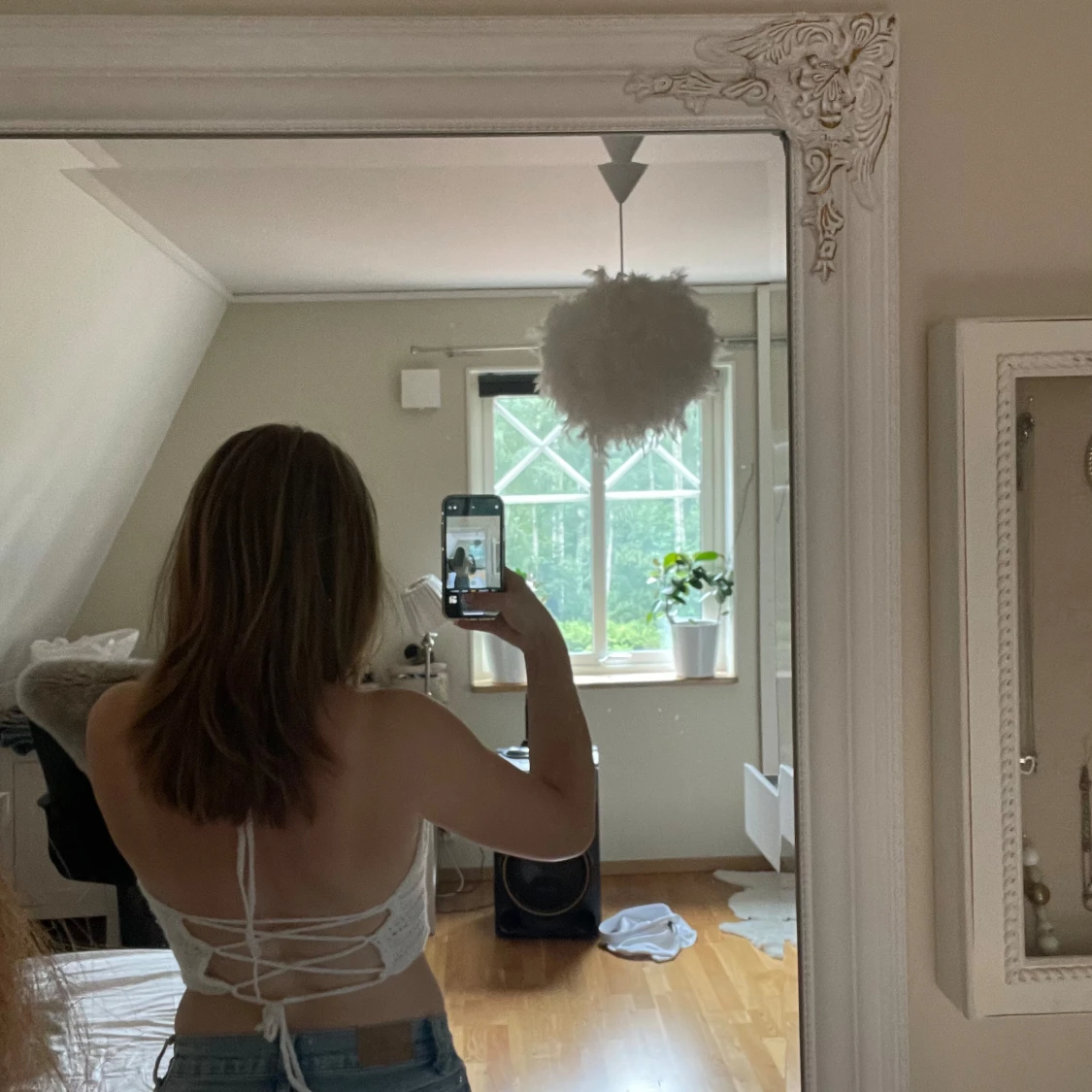 Virkad vit topp  - 91