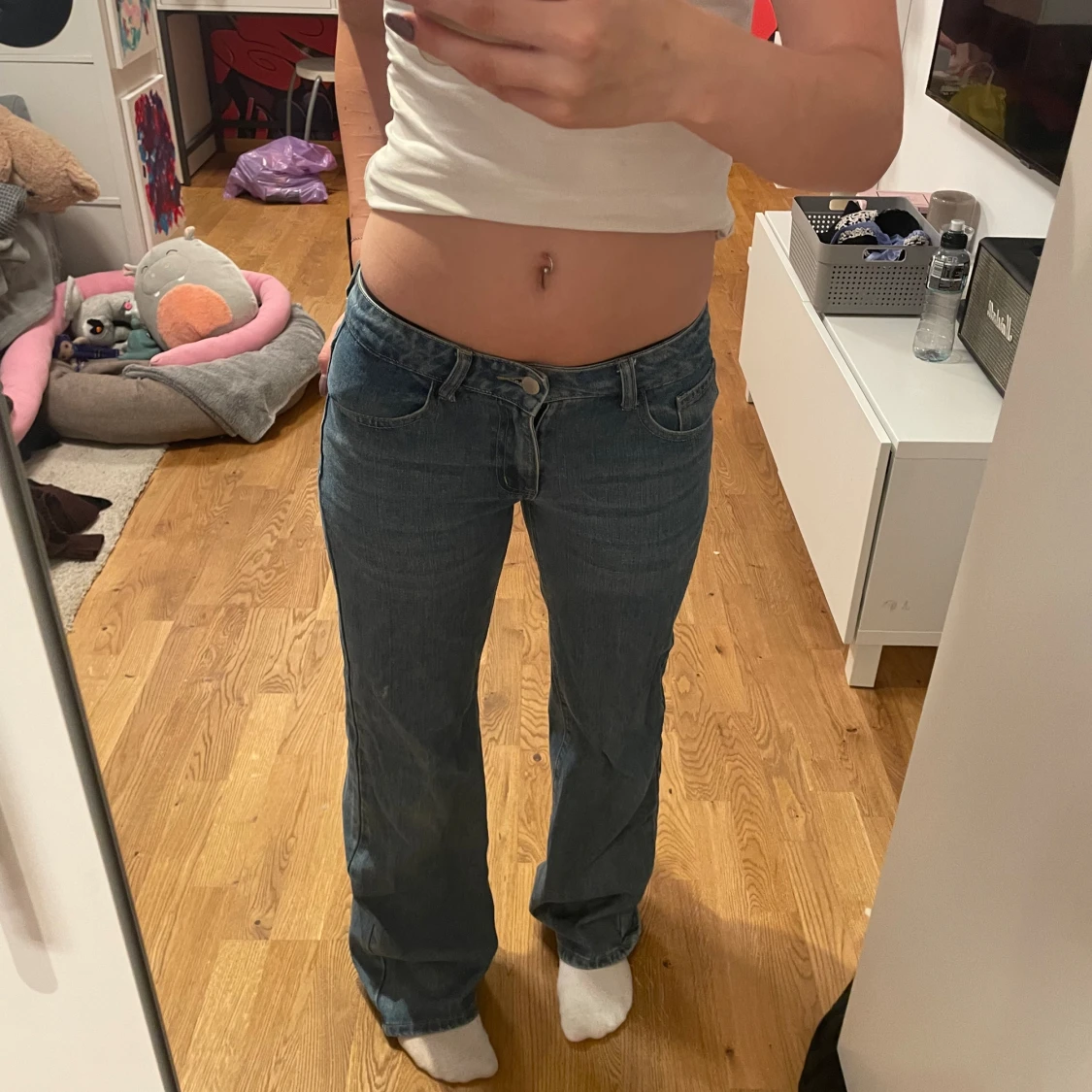 Lågmidjade Jeans  - 90
