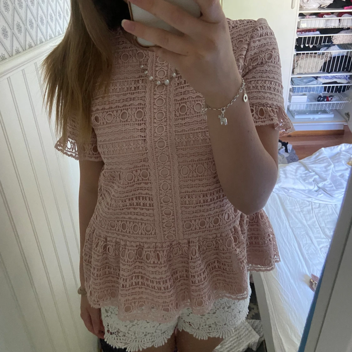 Rosa volang topp  - 90