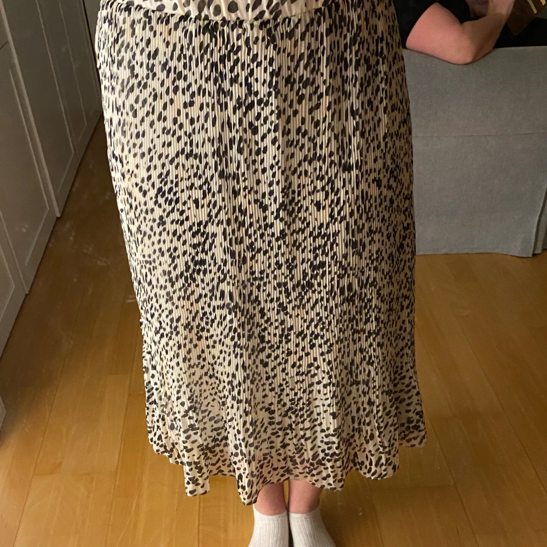 Leopardmönstrad långkjol