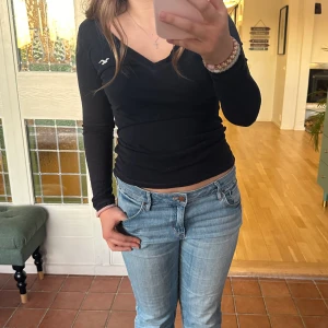 Hollister långärmad tröja  - Säljer denna Hollister långärmad svarta tröja som är så snygg😍