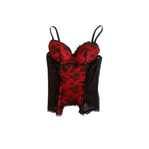 Röd vintage korsett || Y2k, Vintage - Vacker röd vintage korsett topp med spets och en vacker rosett, Storlek S. 🍓🌺 Använd köp nu för att köpa!