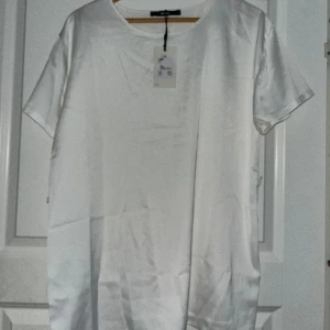 Oversized t-shirt  - Oversized t-shirt från Bikbok i storlek M men passar de flesta storlekar. 97 % polyester och känns precis som en blus. Aldrig använd, prislapp finns kvar. Nypris 299 kr.  Pris kan diskuteras. Hör gärna av er för fler bilder 