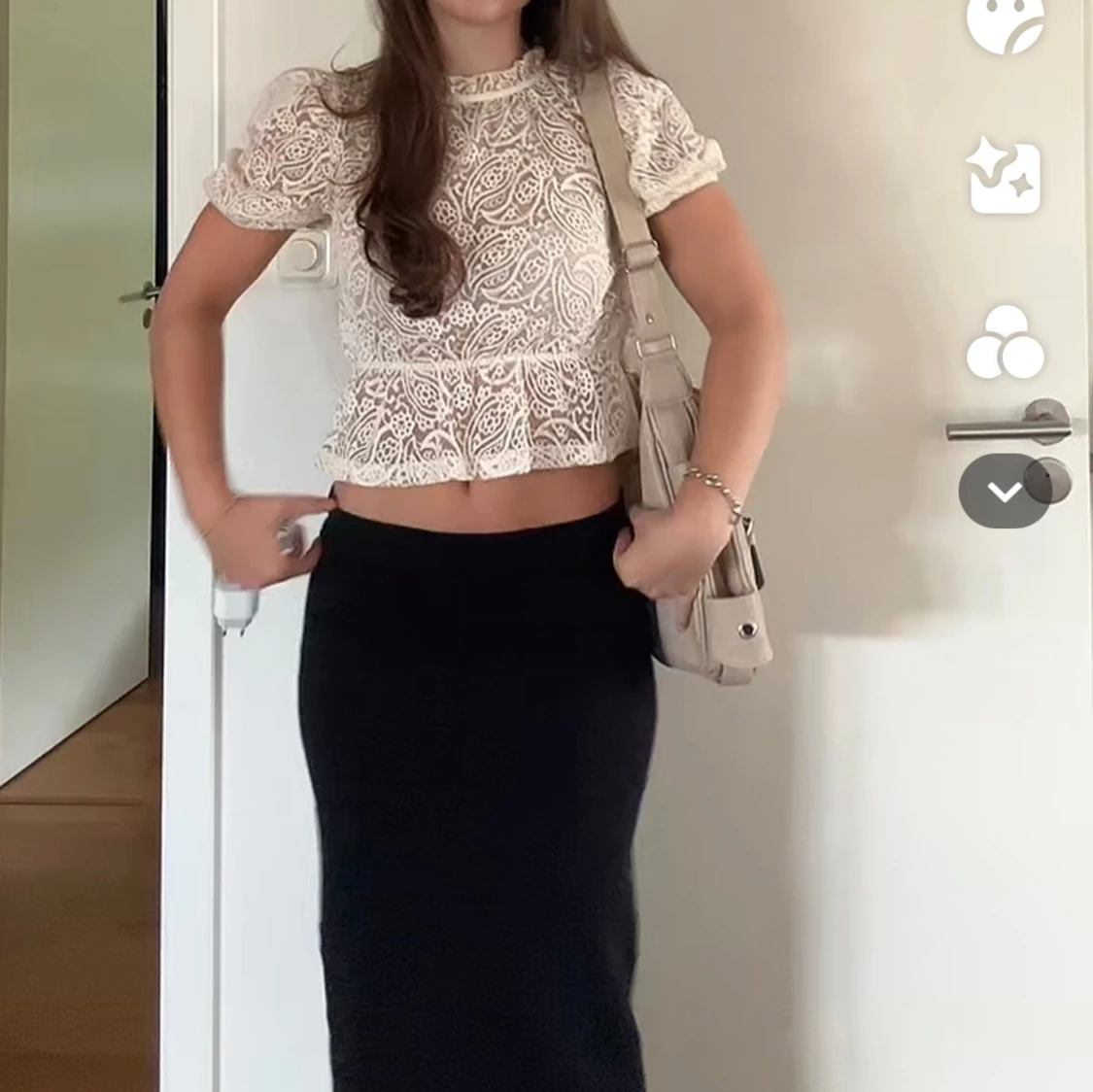 Spetsblus volang - 90