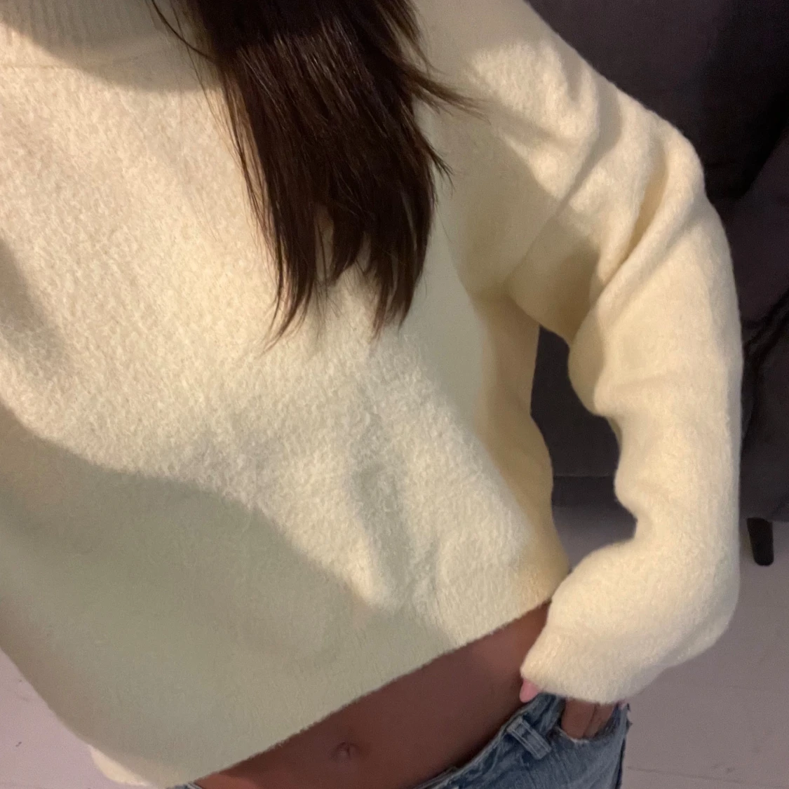 Ljusgul supermysig tröja  - 91