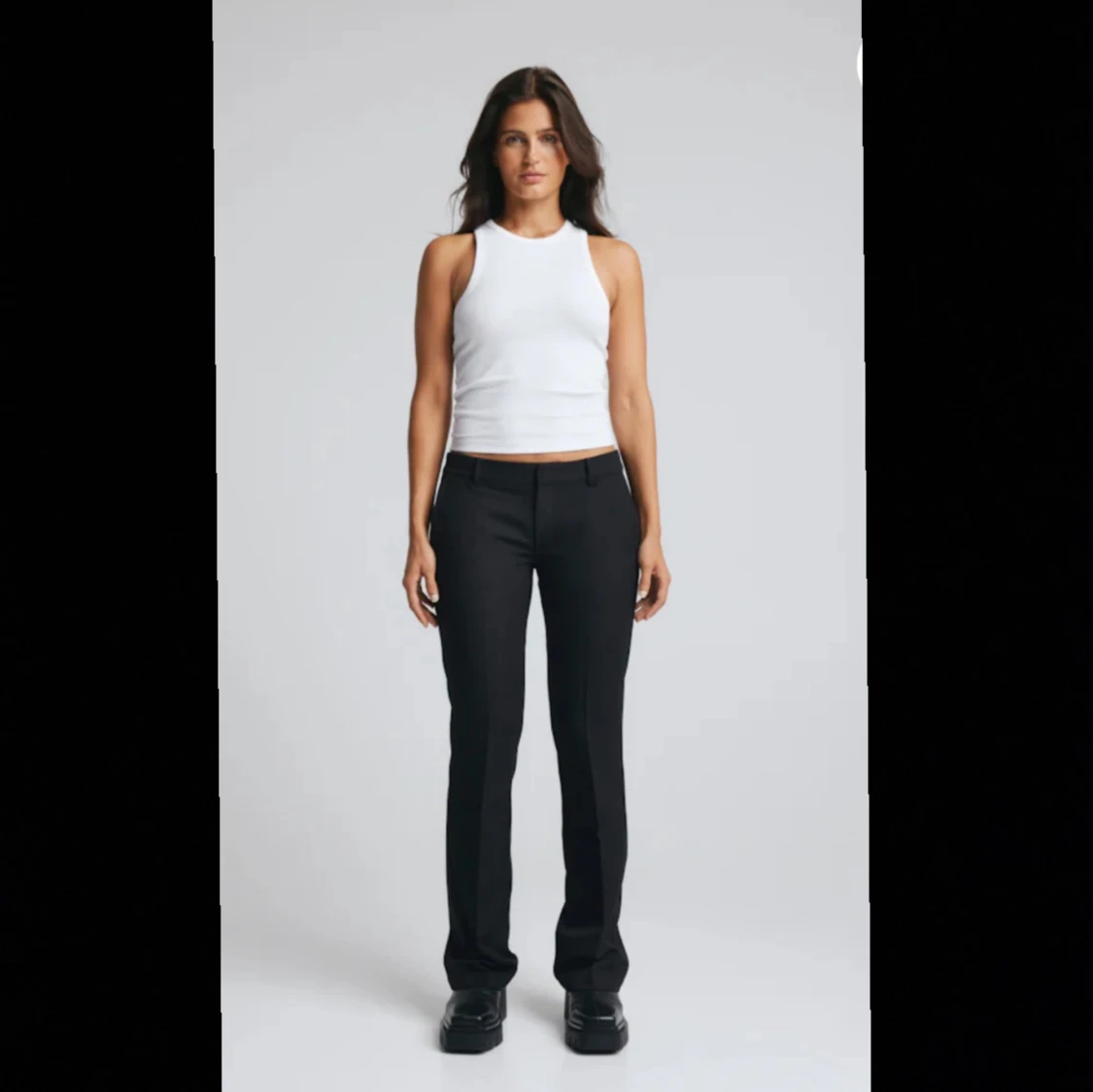 Lågmidjade kostymbyxor