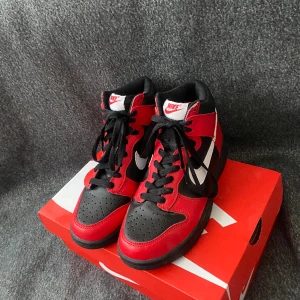 Nike dunk High  - Nu säljer jag mina as coola Nike dunks som är för små för mig för bara 400kr.  Har inte blivit använda.  Priset kan diskuteras!!