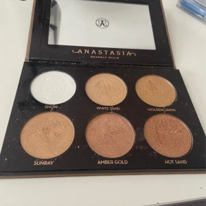 Anastasia ultimate glow kit highlighter  - Highlighter palett glow kit, ’Ultimate glow’ från Anastasia. Använd men syns knappt, se bilder. Tror inte denna palett säljs längre. Använd köp nu. 
