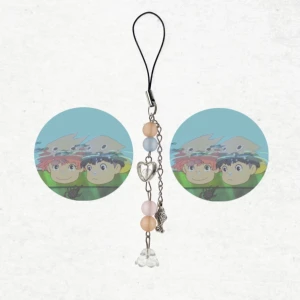 Ponyo nyckelring  - Handgjord ponyo nyckelring! Allting är 100% gjord av mig! Läs sista bilden om du är intresserad av att köpa!💗