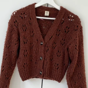 Brunröd kofta - Superfin brunröd kofta från Urban outfitters! Är i storlek S och i bra skick. Färgen är brun/brunröd/roströd skulle jag säga!