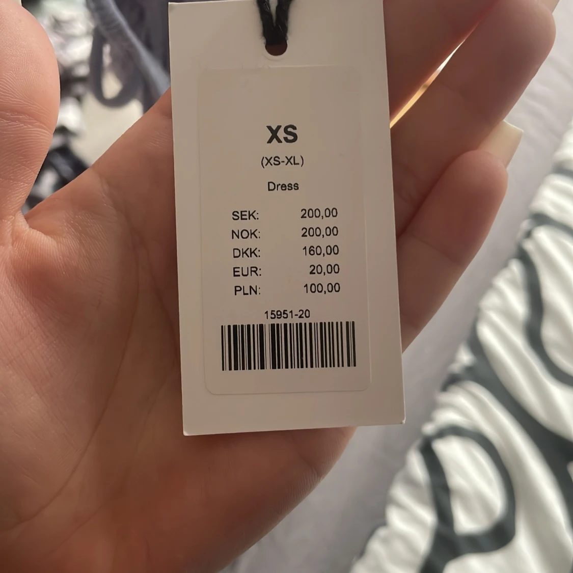 Ljusblå långklänning  - 92