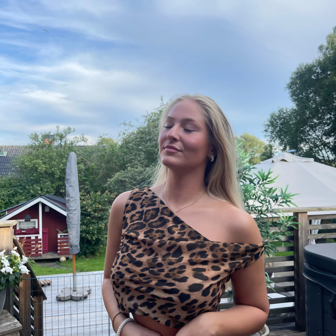 Leopardmönstrad topp
