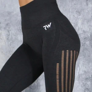 Rapidwear Träningstights S grå - Rapid wear tights storlek S. Snygga detaljer och hål längs benen. Samfraktar! Frakt 49;- spårbart
