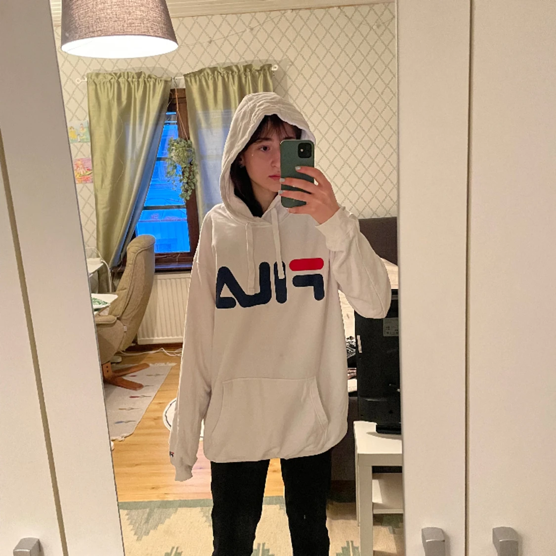 FILA vit hoodie  - 90