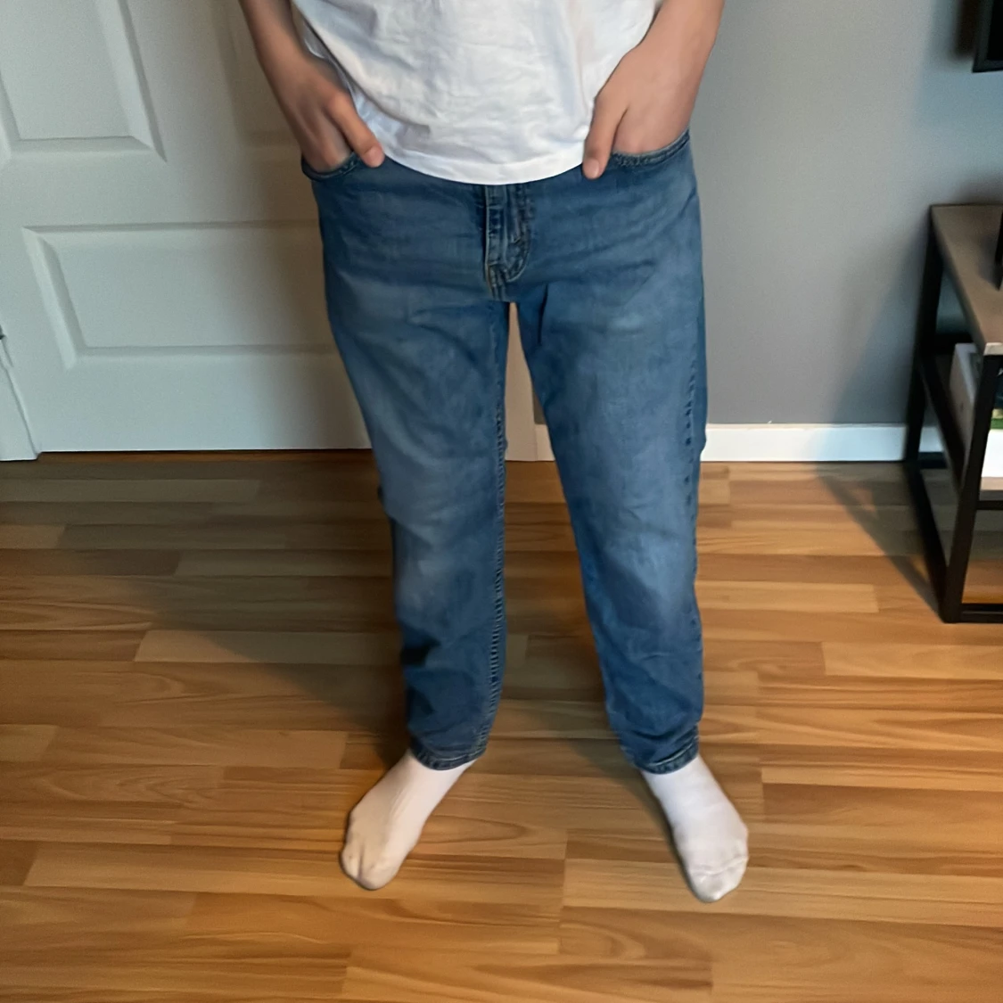 Blåa Levis 502:or - 91