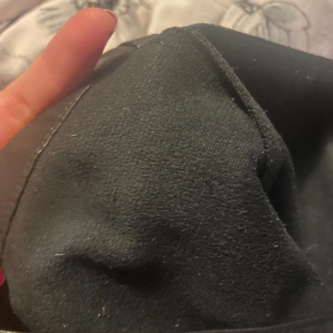 Läder byxor med split  - 91