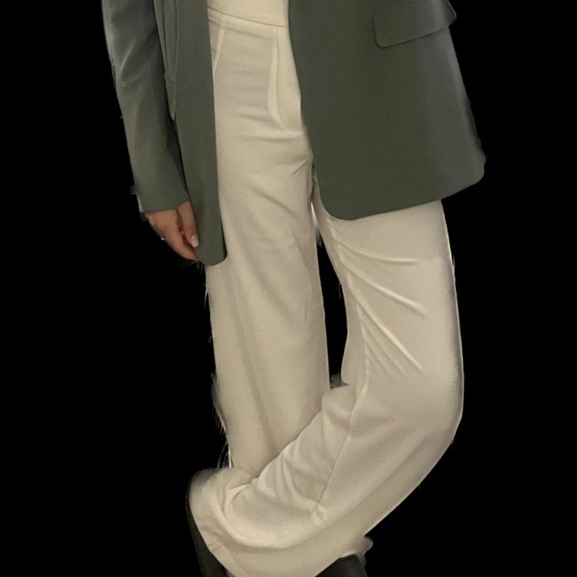 Vita kostymbyxor  - 90