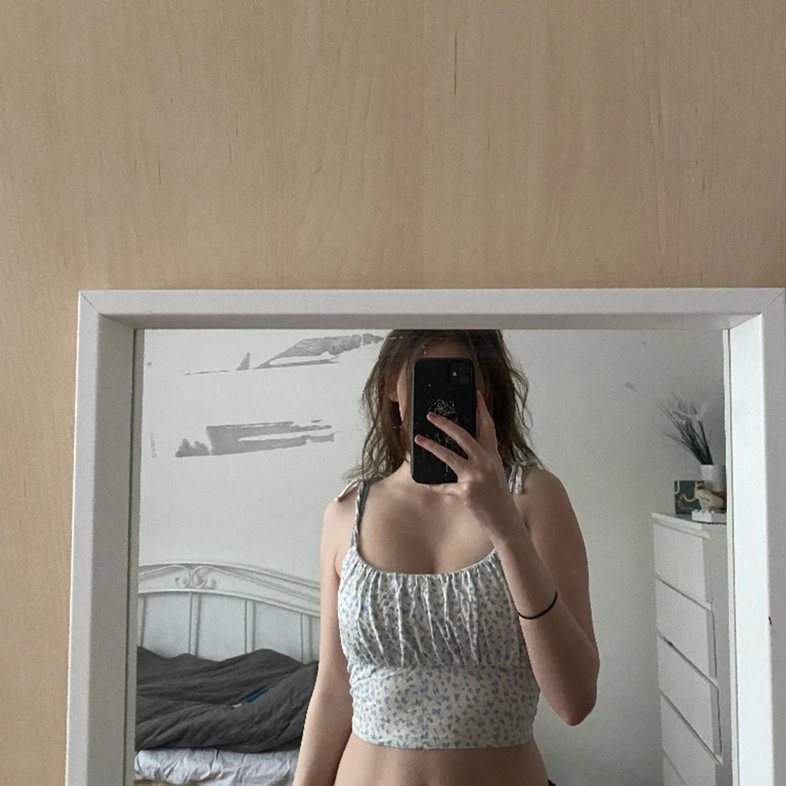 Linne med fjärilsmönster