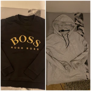Hugo boss - Hej! Säljer två dunder feta  slutsålda Hugo boss tröjor 500kr st och special deal ta båda för 800kr. Svarta tröjan är M och gråa är s men båda passar till både M och S. Vid fler funderingar skicka ett PM😇 