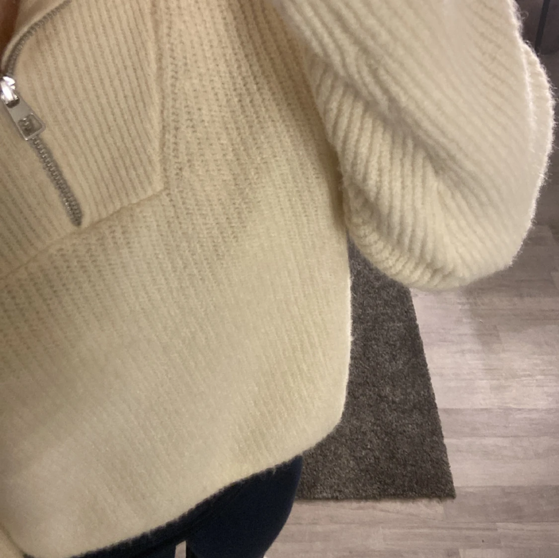 Stickad half zip - 91