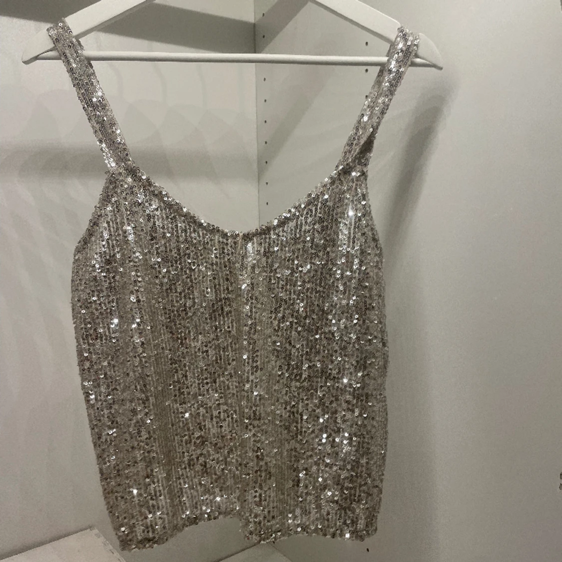 Glitter topp från zara