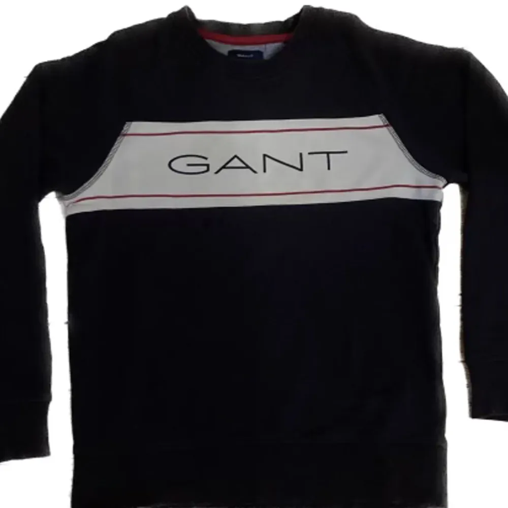 Hej säljer en marinblå Gant-tröja i stl 146-152. Tröjan är väl använd men har mycket kvar att ge.. Tröjor & Koftor.
