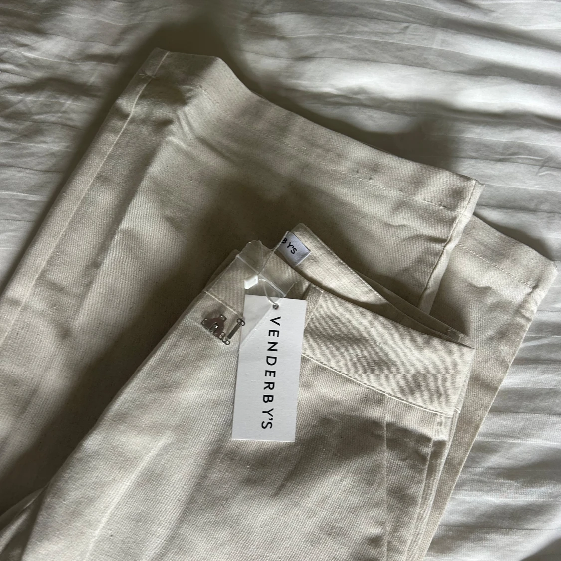 Venderbys linen trousers - cream - 91
