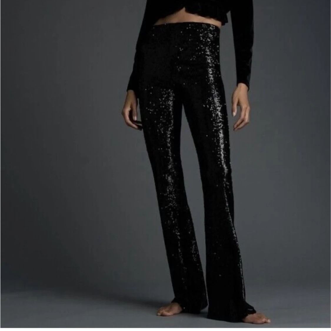 ZARA Sequin Pants / Paljettbyxor Leggings - 93