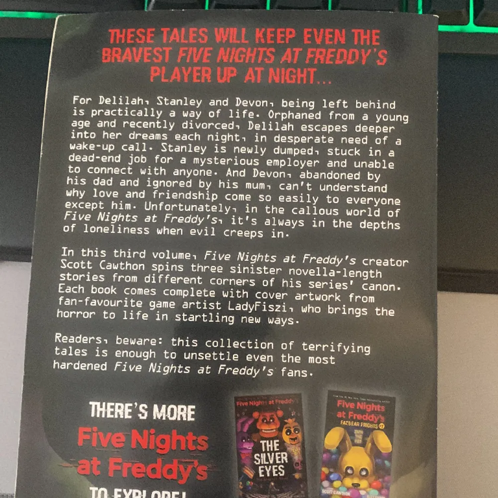 Säljer min Five Nights At Freddy’s ”Fazbear frights #3” bok. Köpte den för 129kr och säljer för hälften. Boken är inte rörd och ser ut som ny. . Övrigt.