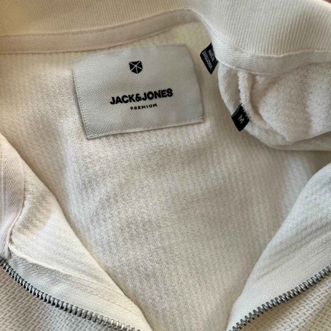 vit halvzip tröja - 91