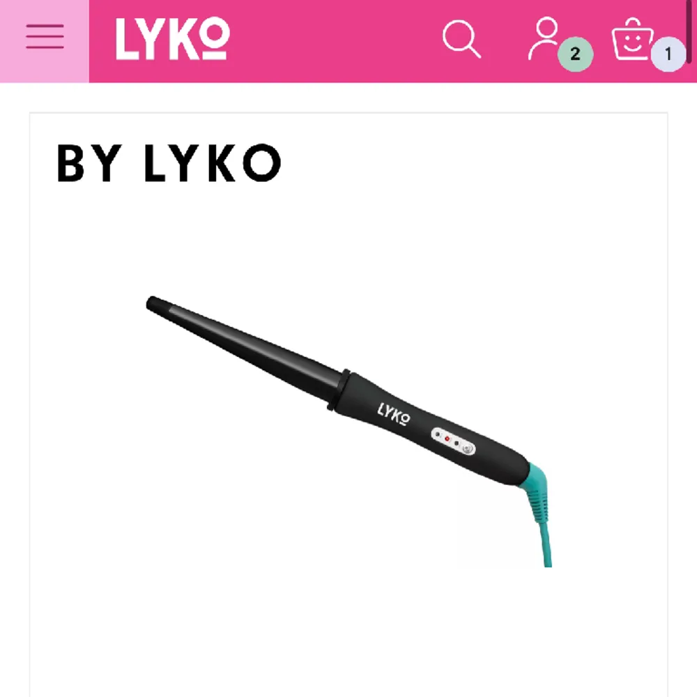 Säljer min locktång från Lyko i storleken 13-25mm! Använd ett fåtal gånger, fungerar jätte bra! Nypris 400kr!. Övrigt.