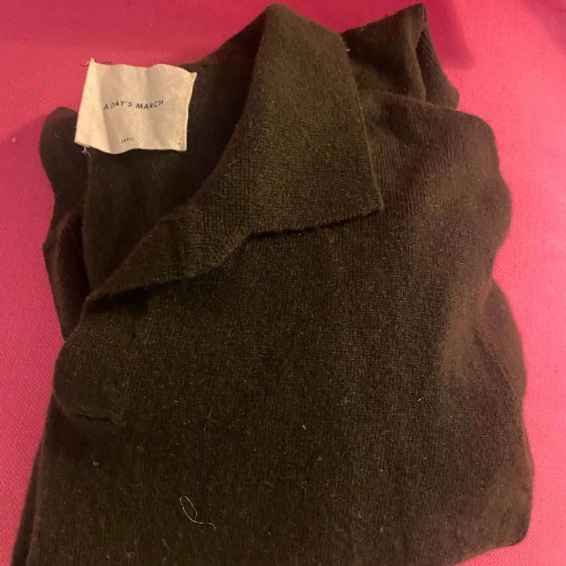 Mörk grön bomulls tröja  - 90