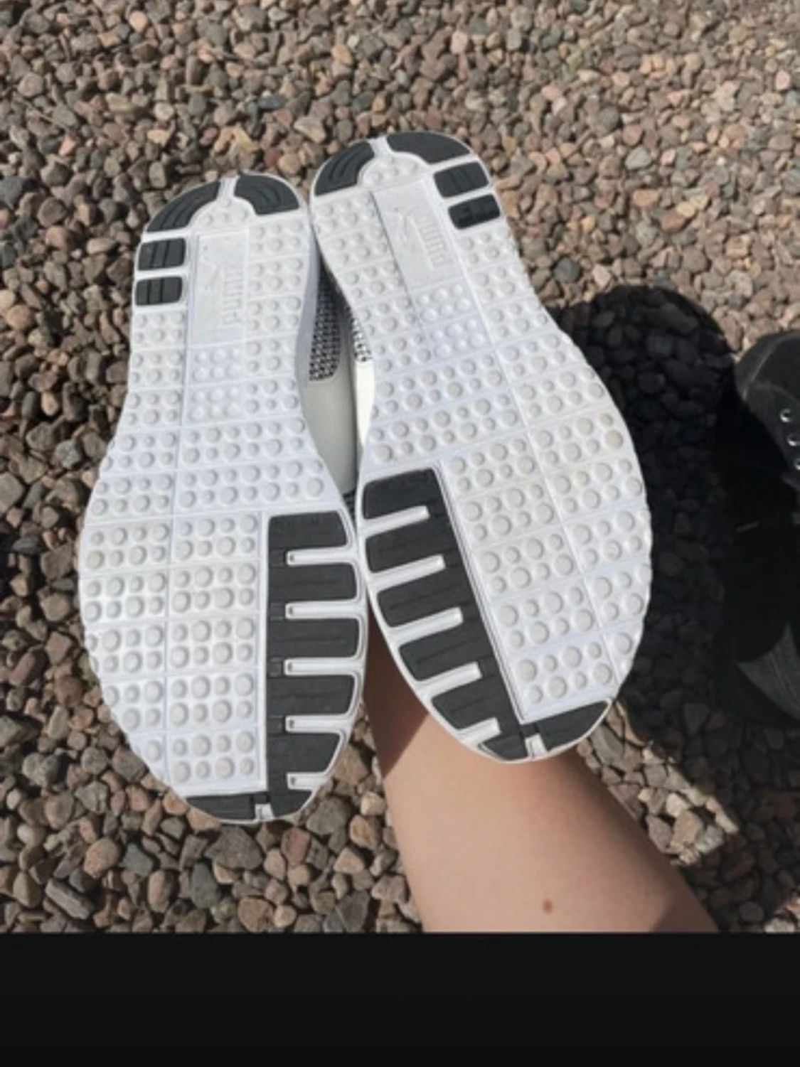 Vita och grå sneakers med mesh - 2