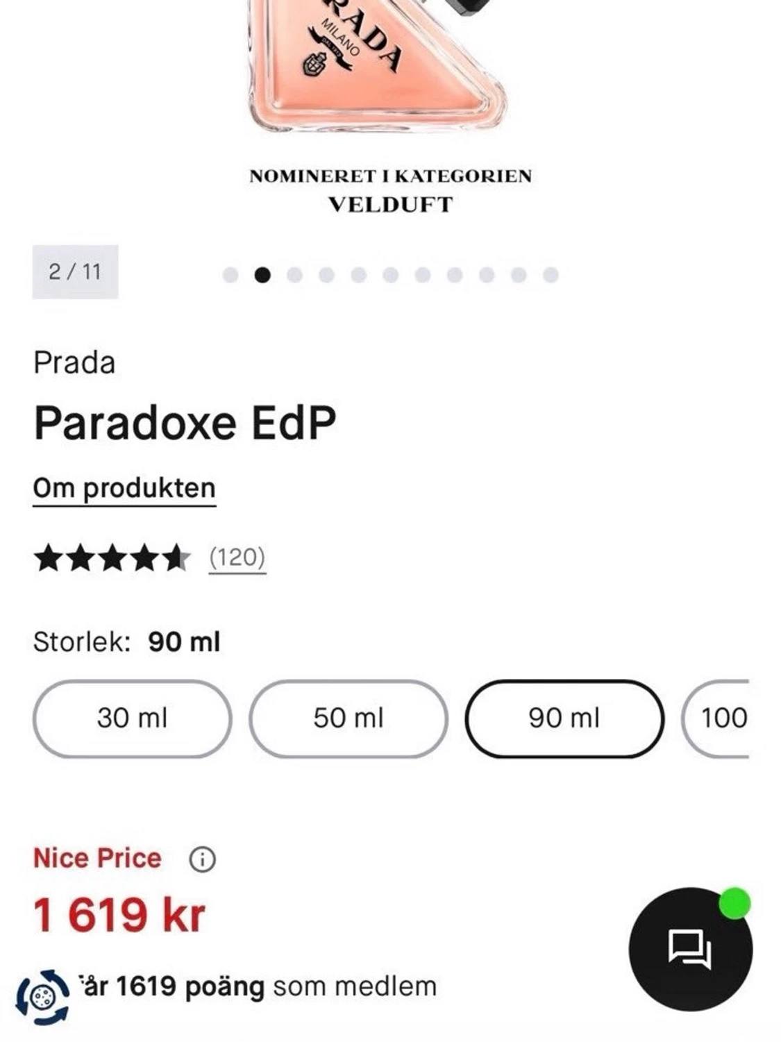 Prada Paradoxe EdP 90 ml - 1