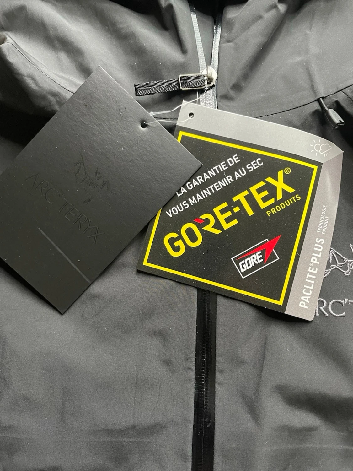 Svart Arc'teryx regnjacka Gore-Tex - 3