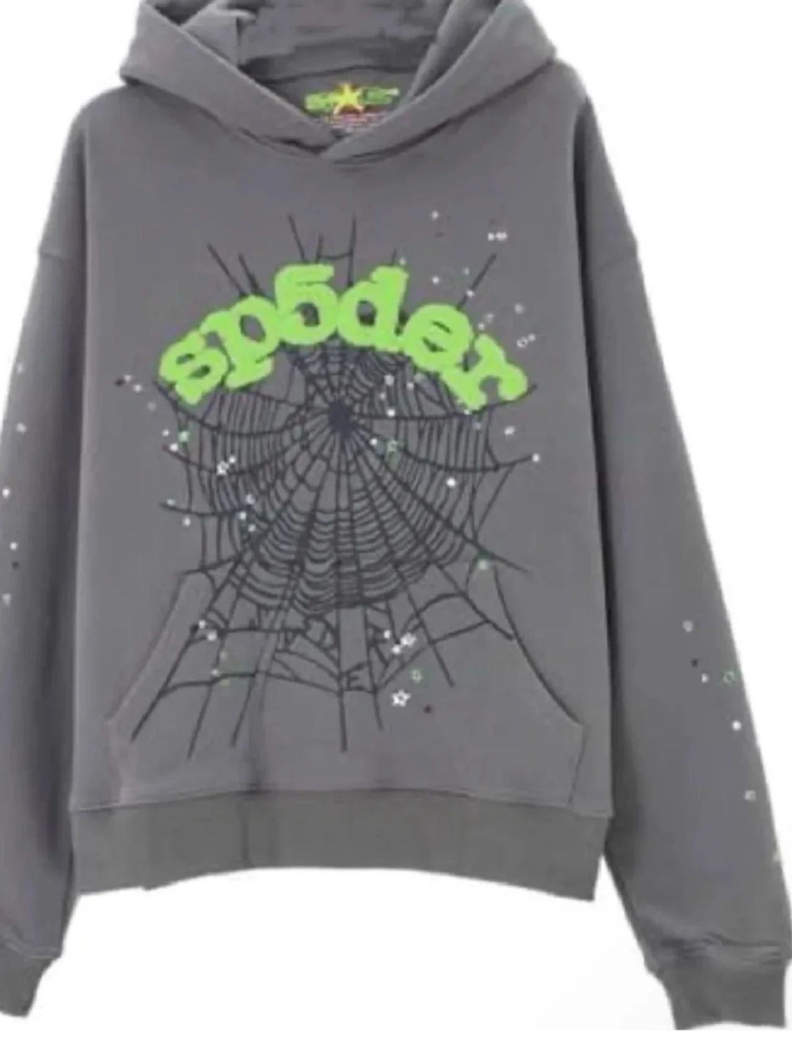 Grått loungewear-set med spindelnät - 1