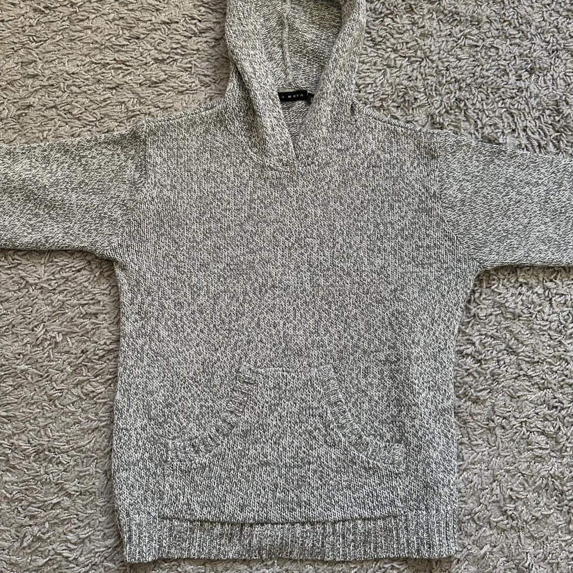 Stickad hoodie - 2