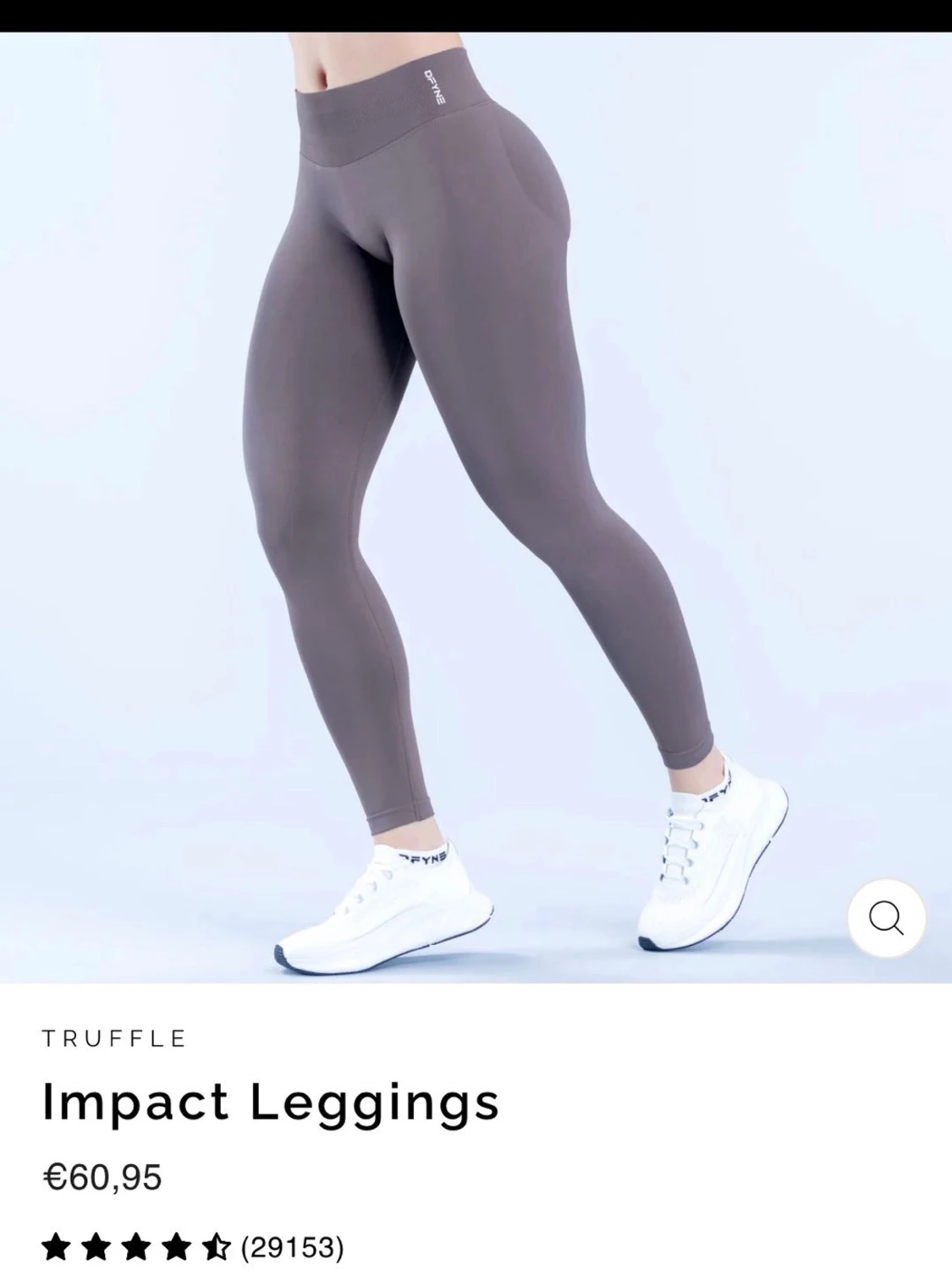  Impact leggings färgen Truffle storlek S  - 1