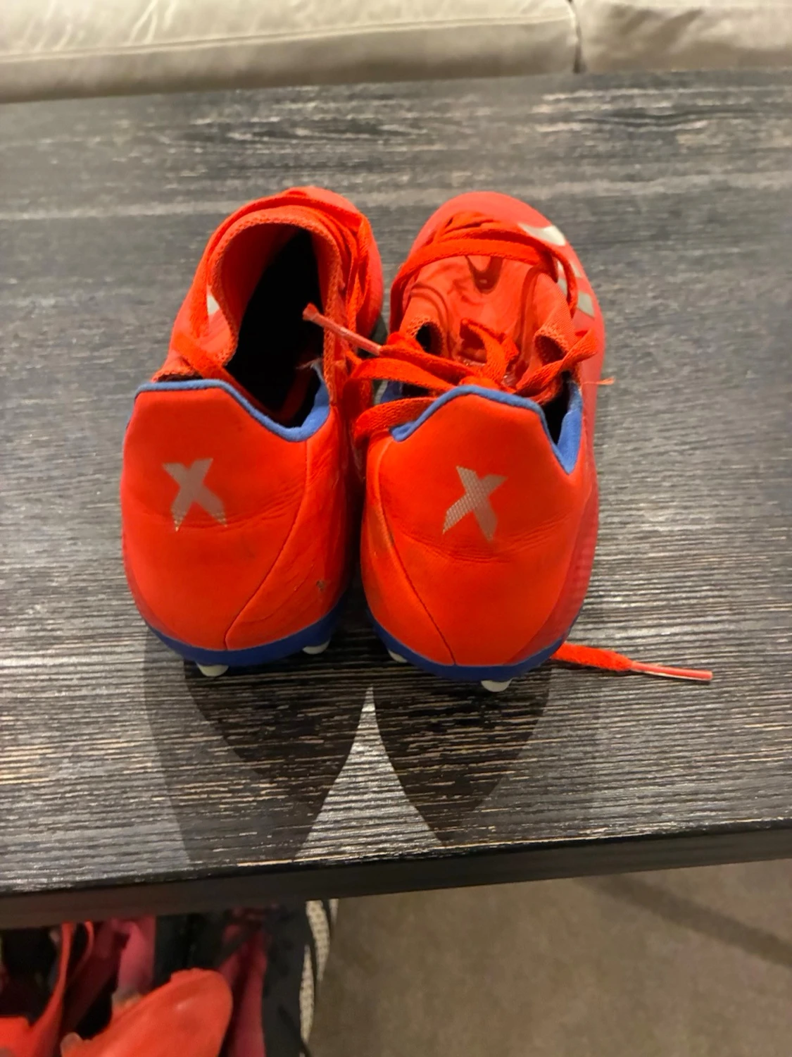 Röda Adidas X fotbollsskor - 1