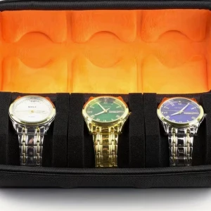 Klockförvaring 3-pack - Säljer ett stilrent 3-pack klockförvaring i nyskick. Båda är helt oanvända och perfekta för dig som vill förvara dina klockor säkert och organiserat.
